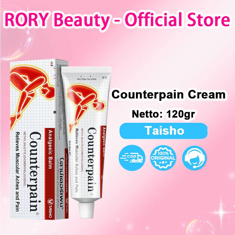 【COD Beli 2 gratis 1】Counterpain Cream 120gr / Conterpain Crem / (TAISHO Counterpain Cream)   Counte