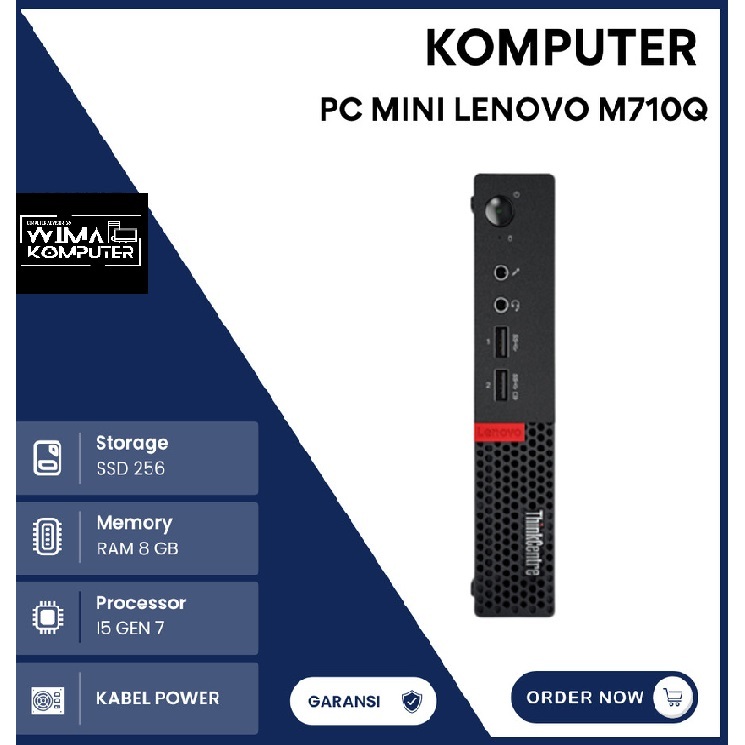 PC MINI LENOVO M710Q CORE I3 GEN 7