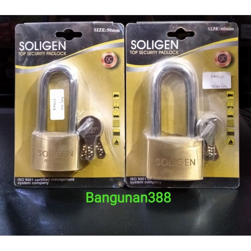 GEMBOK 50MM 60MM SOLIGEN/GEMBOK RUMAH/GEMBOK PAGAR