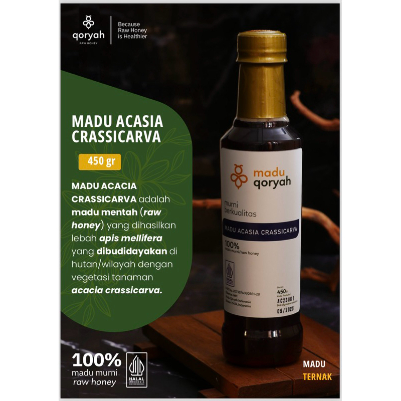 

Qoryah Madu Mentah Ternak Murni 100% - Acacia Crassicarva