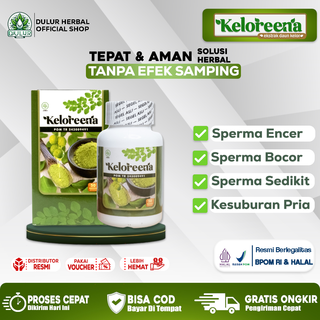 Obat Penyubur Sperma Pria Sperma Encer Cegah Sperma Bocor Tidak Cepat Keluar 100% ORIGINAL HERBAL
