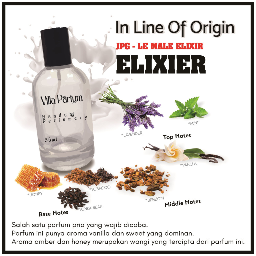 Parfum JPG LE - (MALE ELIXIR) ELIXIR Villa Parfum