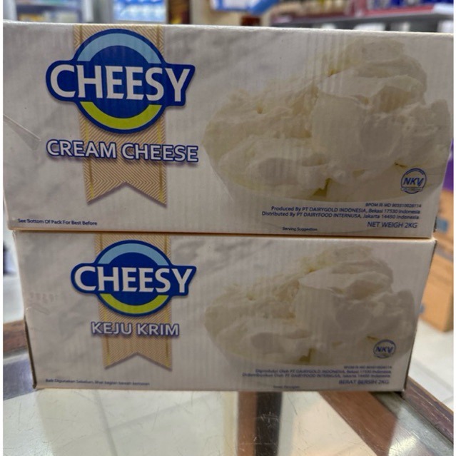 

CHEESY CREAM CHEESE NATURAL 2KG, CREAM KEJU U/ CAMPURAN CAKE, MINUMAN DLL