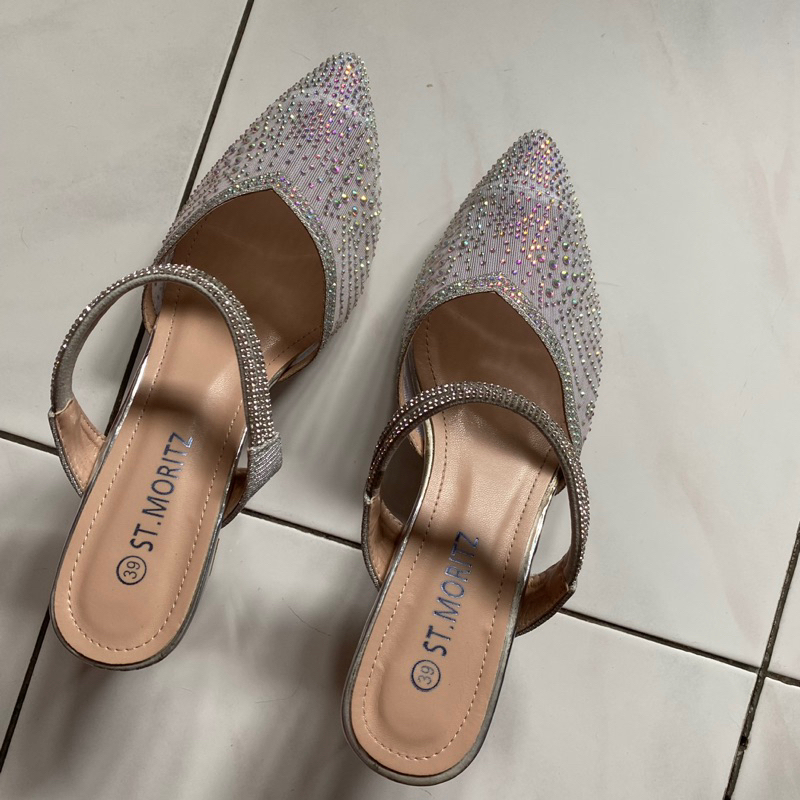 heels wanita ST Moritz Silver