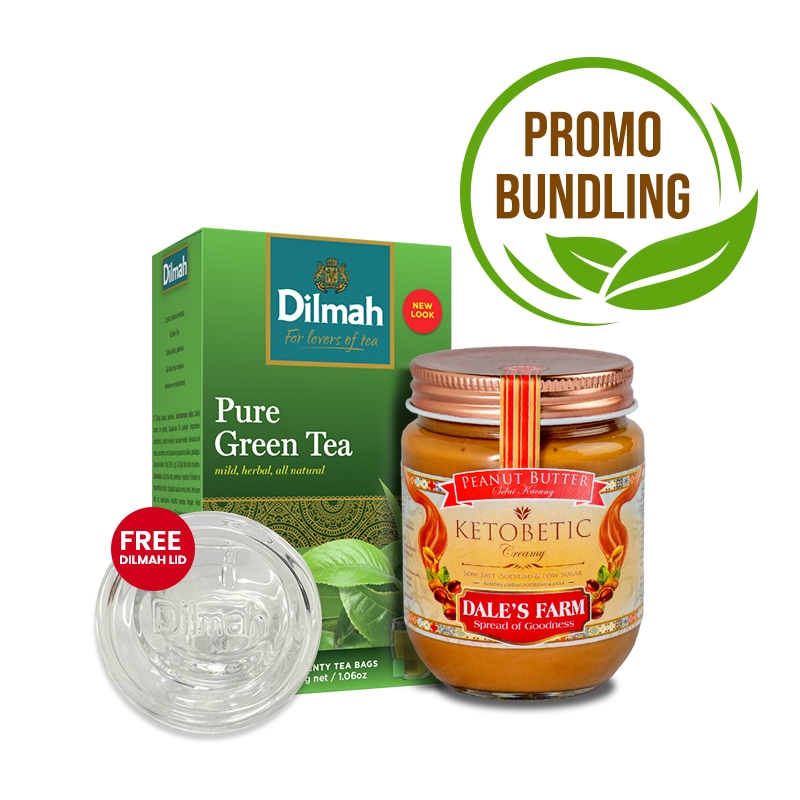 

Bundling Dilmah Pure Green Tea Tbag 20s & Dale's Farm Ketobetic Creamy 250g