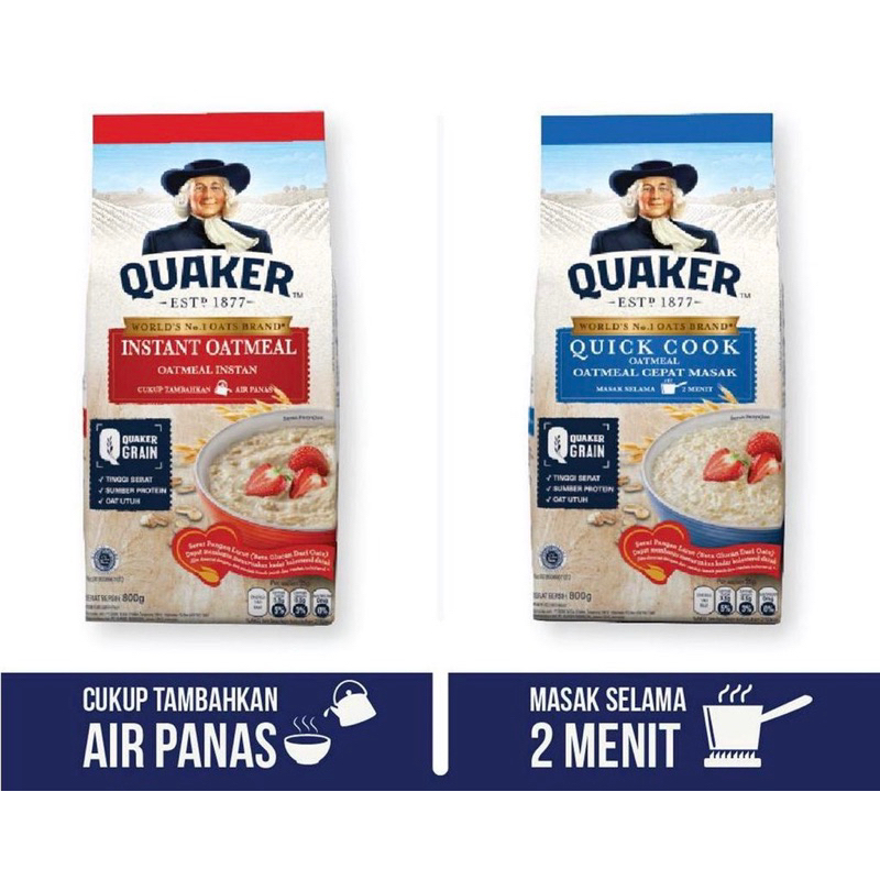 

Quaker Instant Oatmeal 200gr 2varian