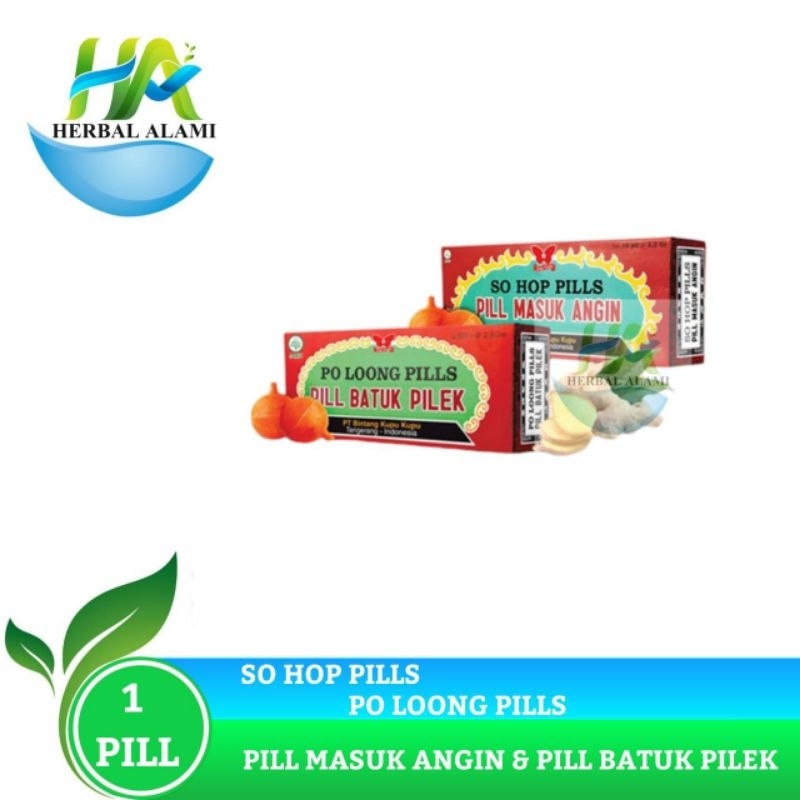 So Hop Pill / Po Loong Pills (Harga Perbutir) - Obat Masuk Angin,Sakit kepala