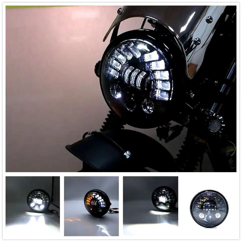 LAMPU DEPAN LED PREDATOR HEADLAMP 5.75 Inch & 7 Inch UNIVERSAL MOBIL MOTOR