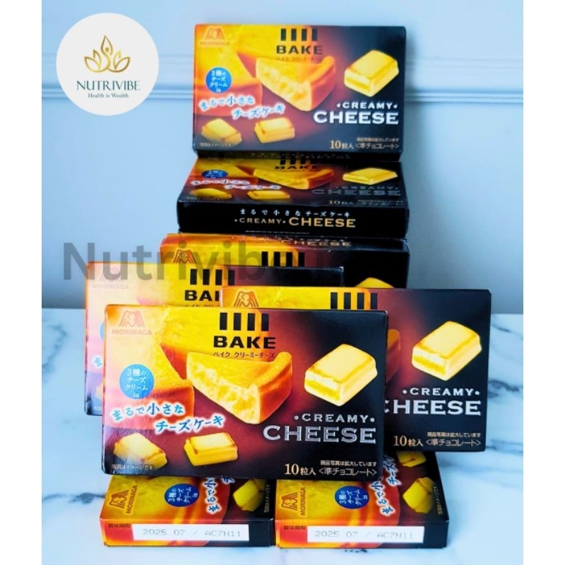 

MORINAGA BAKE CREAMY CHEESE||JAPAN SNACK IMPORT||JAPAN BAKED CHEESE| NEW EXP 07.2025