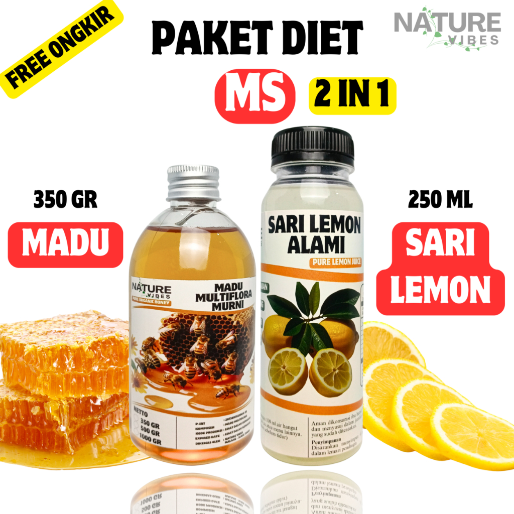 

PAKET 2 IN 1 (MS) Madu Multiflora dan Sari Lemon / PAKET SEHAT BONUS LANGSING
