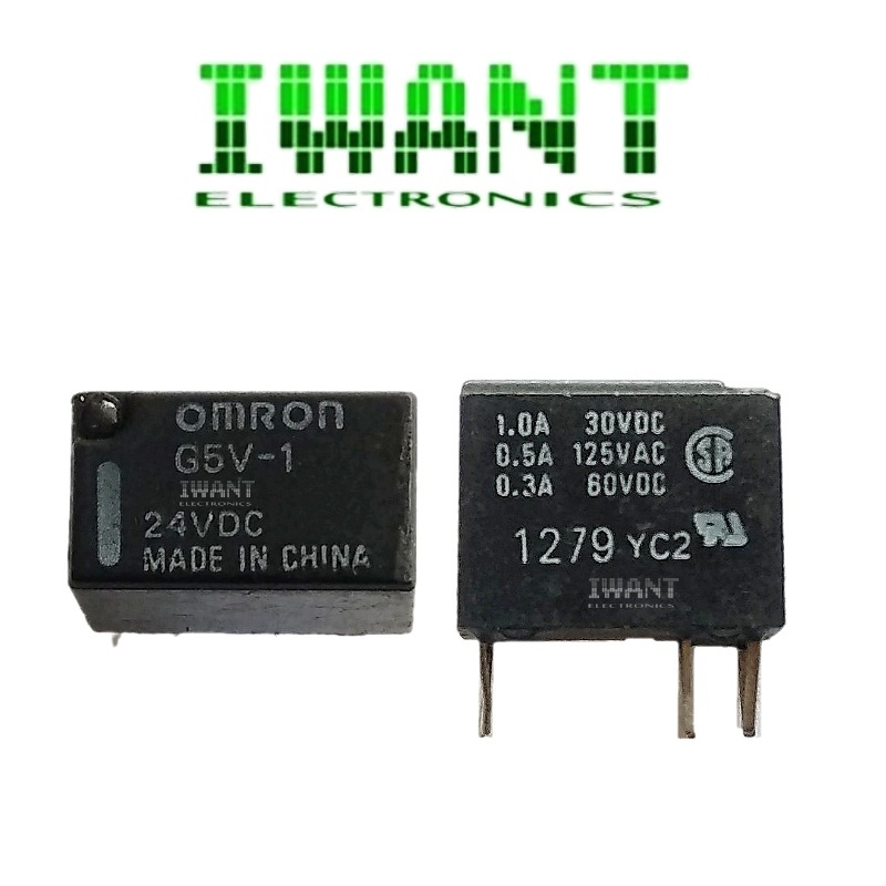 RELAY 24VDC 6PIN G5V RELAY 24V 1A 6 PIN RELAY 24V 6KAKI OMRON G5V-1 24VDC LOW SIGNAL RELAY