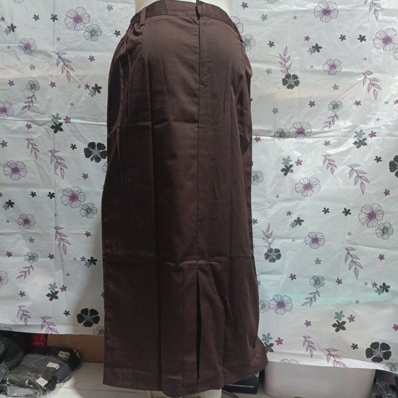 (PELANGI CERIA)ROK PRAMUKA SPAN BELAH BELAKANG/ROK HITAM SPAN BELAH BELAKANG/ROK SEKOLAH/ROK GURU
