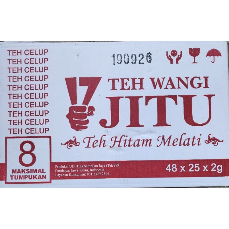 

TEH CELUP CAP JITU BY 999 TEH HITAM MELATI (1 karton isi 48 kotak)