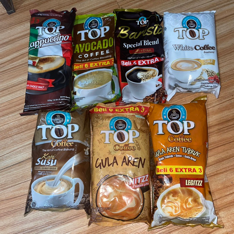 

TOP COFFEE GULA AREN / KOPI SUSU / BARISTA BLEND / GULA QREN TUBRUK / AVOCADO / WHOTE COFFEE