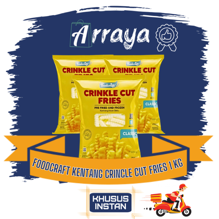 

FOODCRAFT KENTANG CRINCLE CUT FRIES 1 KG