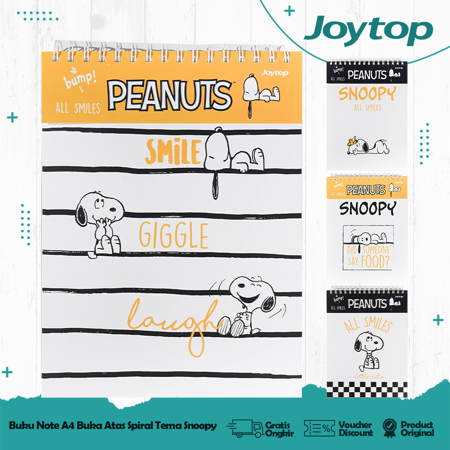JOYTOP SketchBook A4 Snoopy Buku Gambar Vertikal