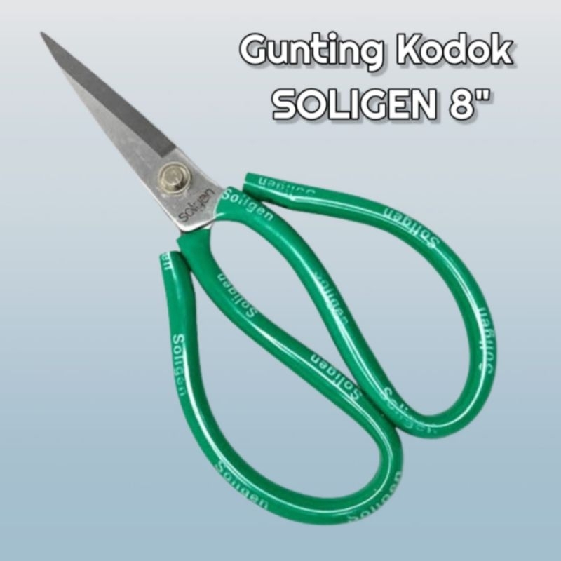 

Gunting Kulit Serbaguna / Gunting Kain / Gunting Jeans Merk Soligen 8 inch