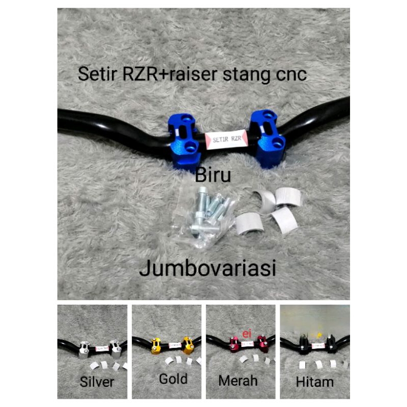 promo baru setir stang RZR plus raiser stang protaper bahan cnc ori set motor beat street klx pcx ti