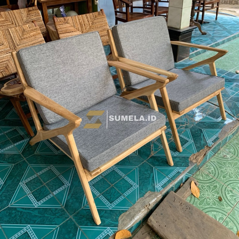 KURSI SOFA Z - KURSI SOFA MINIMALIS - KURSI SOFA KAYU JATI