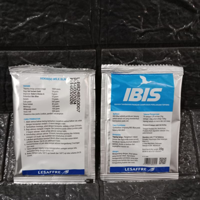 

ibis pelembut roti sachet 20gram