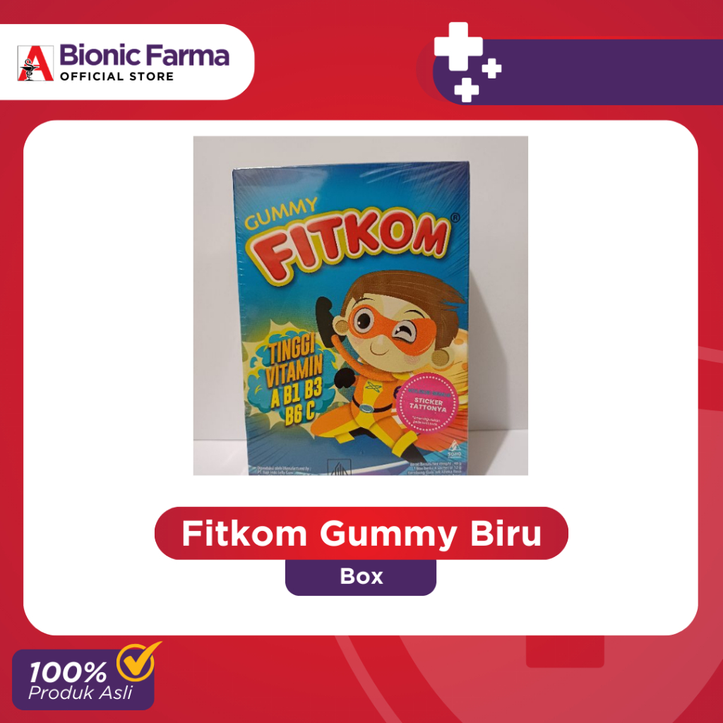 

Fitkom Gummy Multivitamin Box Biru
