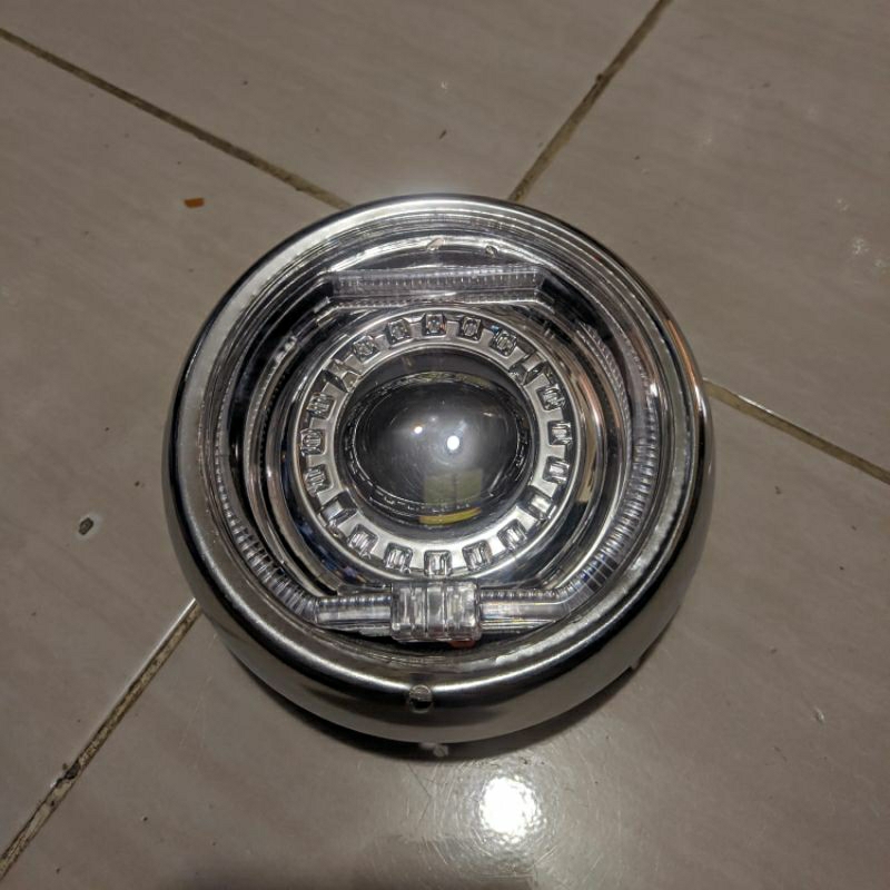 lampu depan  biled  c70 lampu LED c70 billed set ring besi