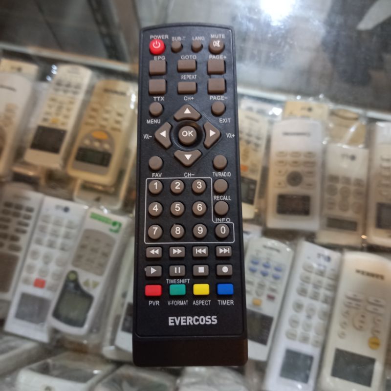 Remote STB Set Top Box EVERCOSS . Remote STB .