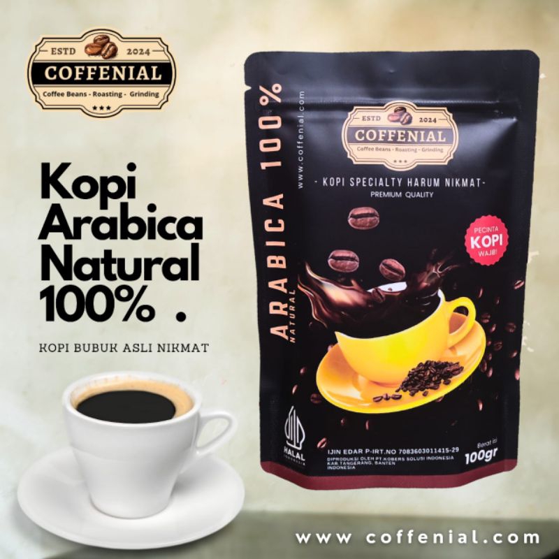 

Kopi Arabica Natural Coffenial 100gr