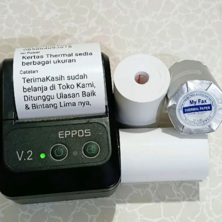

Hadir Khusus Kertas struk kasir thermal 5857x4 full coreles paket 1 pcs