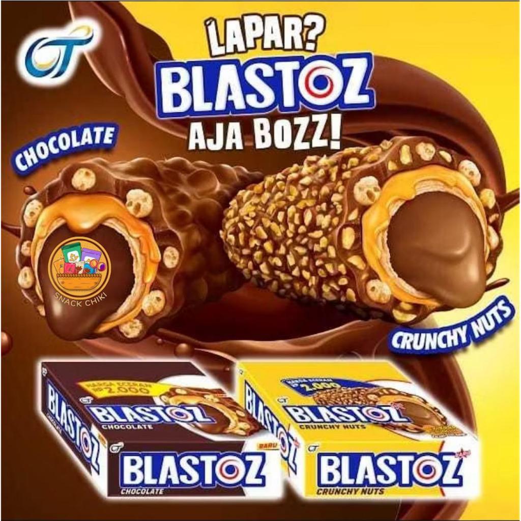 

BLASTOZ CRUNCHY NUTS AND CHOCOLATE 1 BOX - 12 PCS BONUS 2 PCS