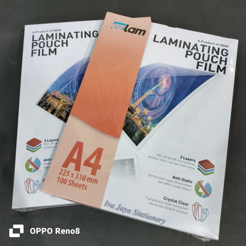 

1 Pak Pelastik Laminating A4 (Isi 100 Sheets)