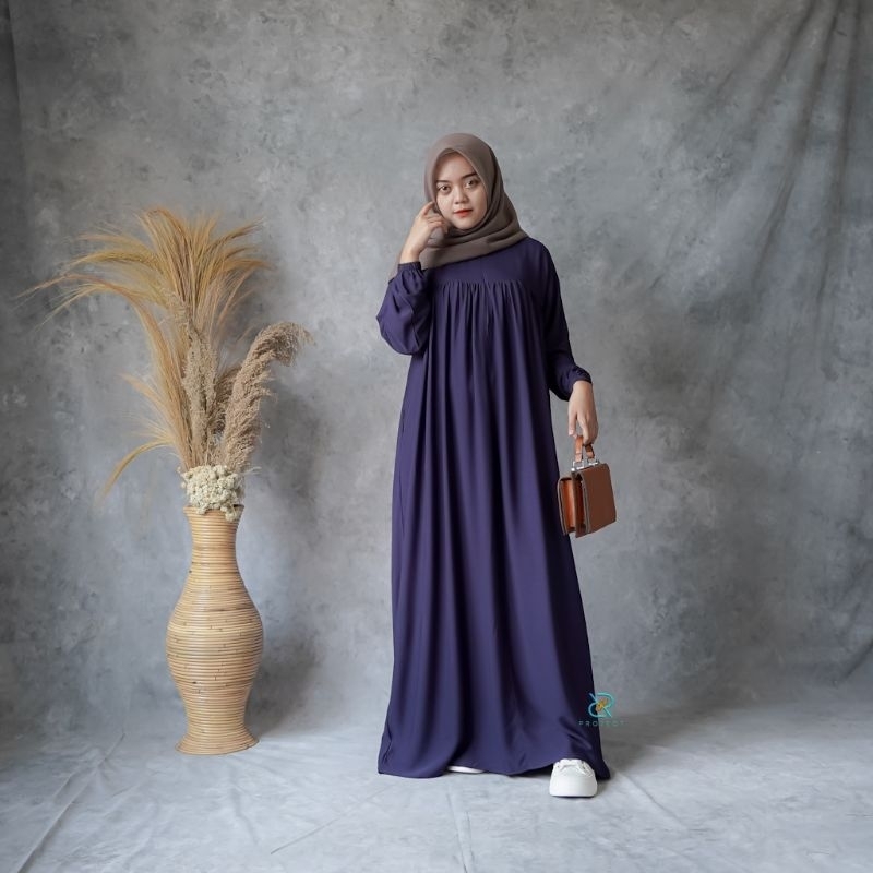 IZMA MAXY BUSUI FRIENDLY DRESS KEKINIAN GAMIS SIMPLE RAYON TWILl