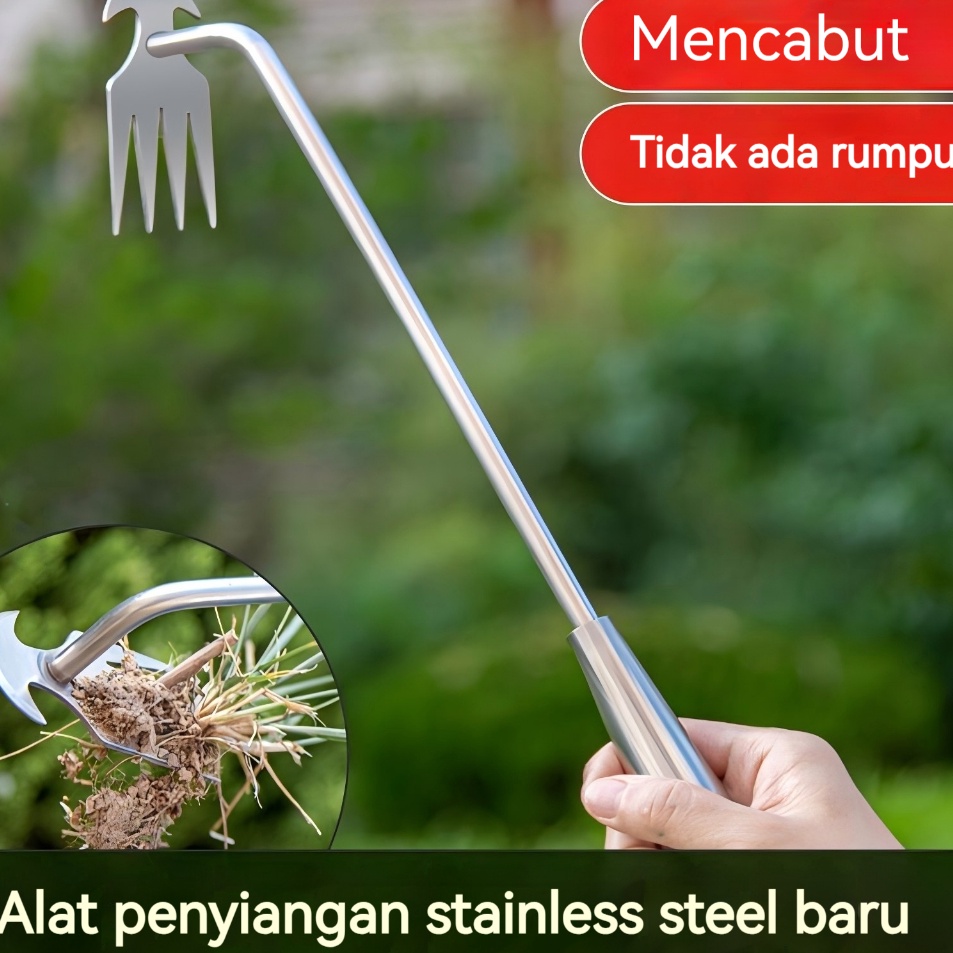 Kejutan Viral  Alat Cabut Rumput Manual Portabel Alat Pembersih Rumput Liar Alat Rumput Liar Multifu