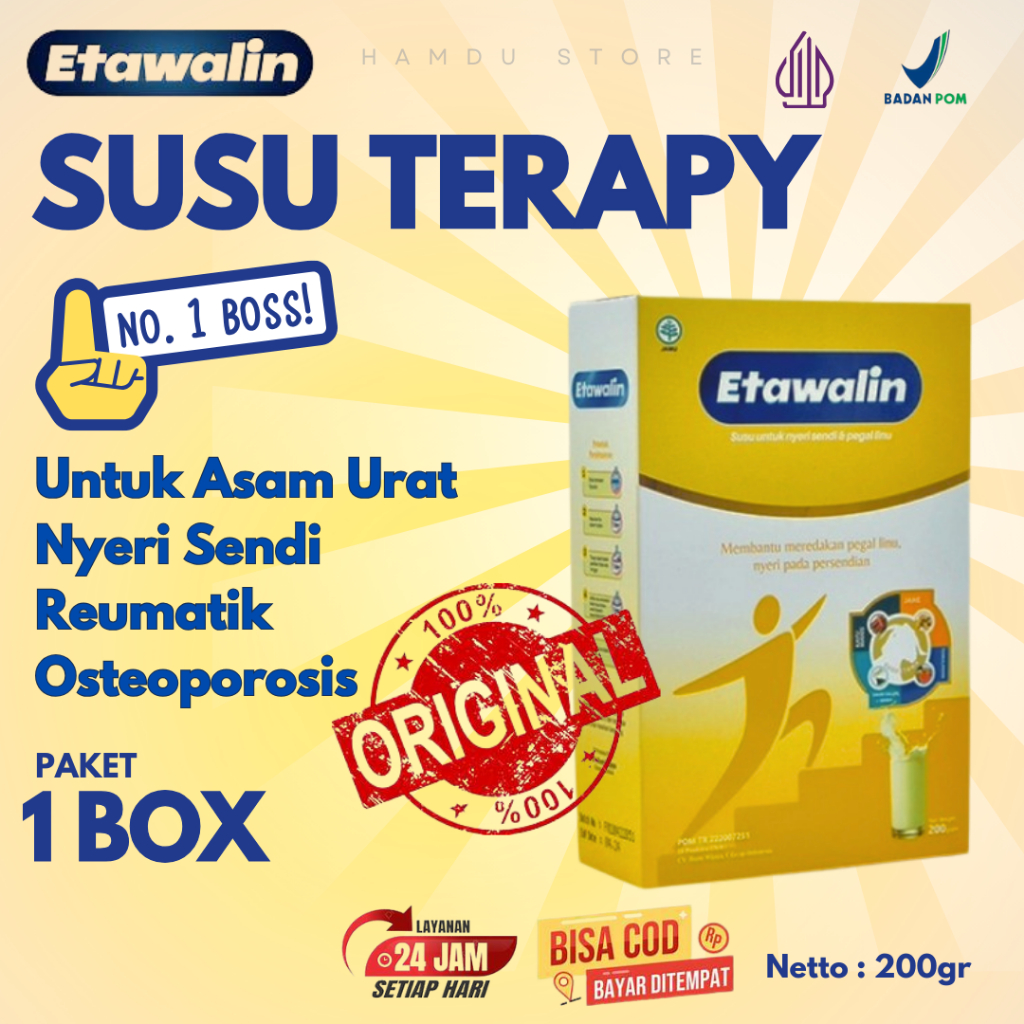 

Etawalin Susu Etawa Herbal Membantu Meredakan Pegal Linu Nyeri Pada Persendian 1 Box