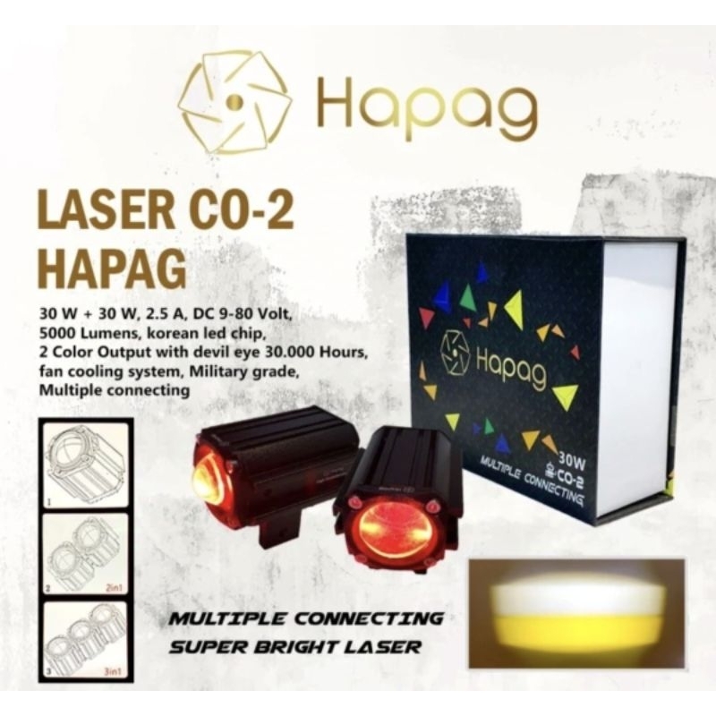 HAPAG Lampu Tembak Mini Laser 30 Watt CO2 Mutiple Connecting