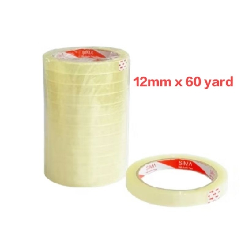 

Lakban 12mm x 60 yard isolasi bening