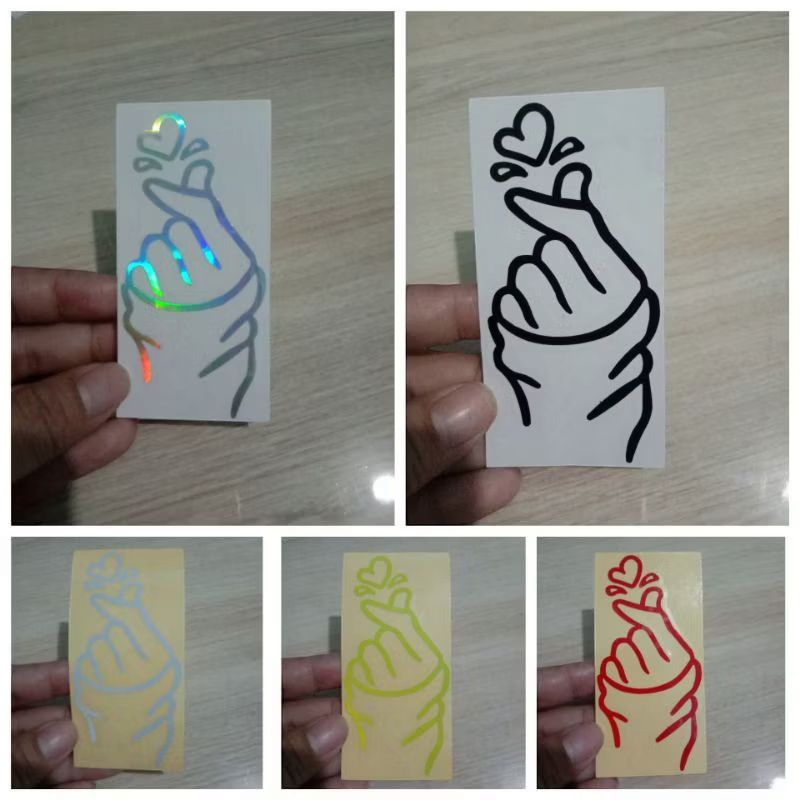 

sticker vinyl cutting sarangheo stiker murah