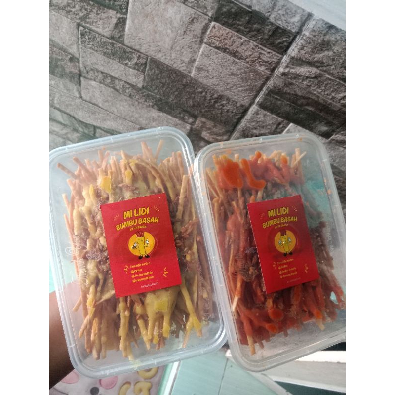 

Mi Lidi bumbu basah rasa pedas balado kemasan 500ml, by Vii Snack