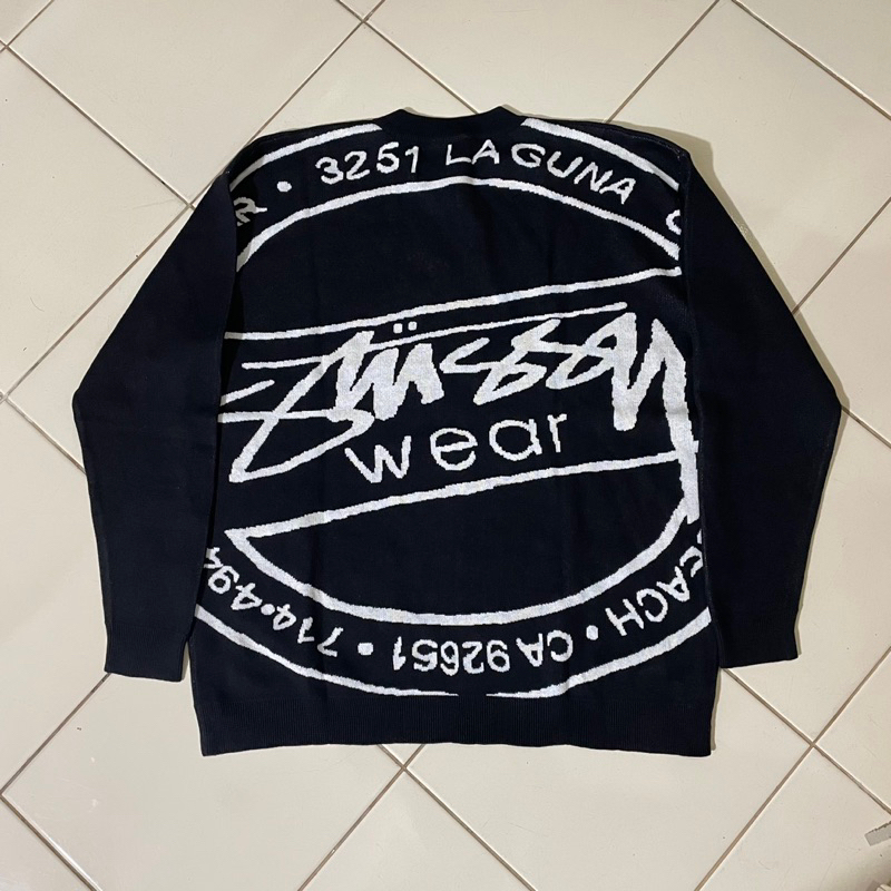 Stussy Laguna Icon Knit Sweater Black Second
