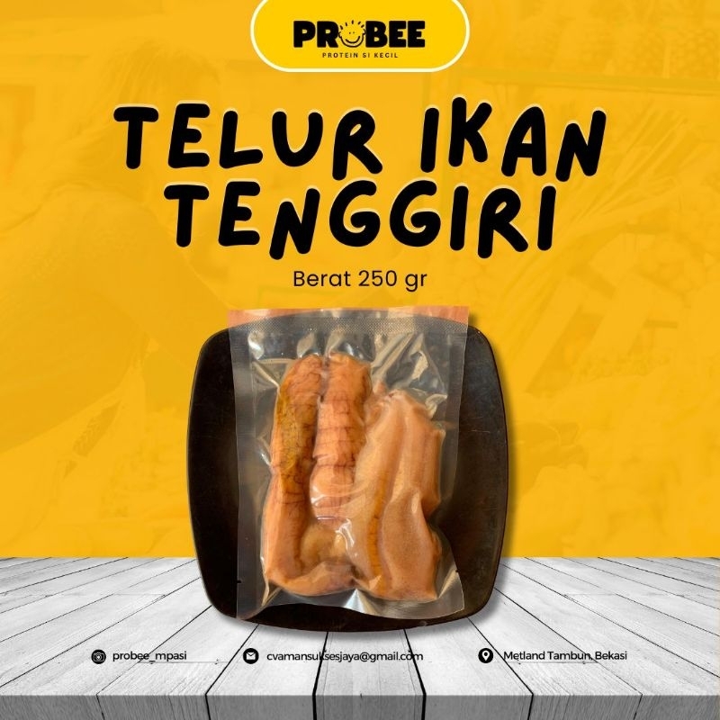 

Telur Ikan Tenggiri 250Gr Fresh Frozen Halal