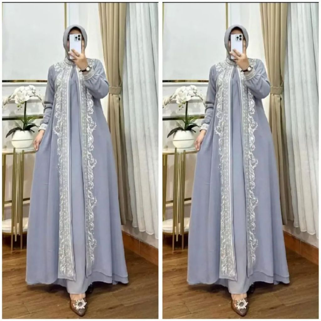 SARAH DRESS MATT CERUTY BABYDOLL / GAMIS MODERN 2024 / GAMIS WANITA DEWASA JUMBO / GAMIS SERAGAM KON