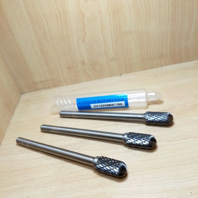 CX1020M06*100/Mata Bor Tuner Cuner Porting 10MM X 6MM long 100mm CARBIDE ROTARY BURR NEW...kepala10m