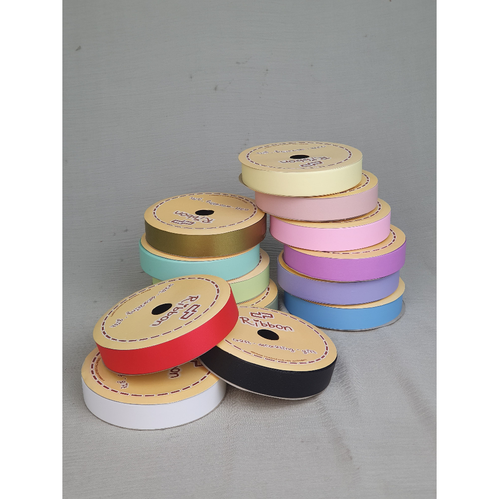 

Pita Kado 2cm PASTEL 3/4" Jepang Ribbon Kertas Plastik Dekorasi 2 cm Hampers 18mm