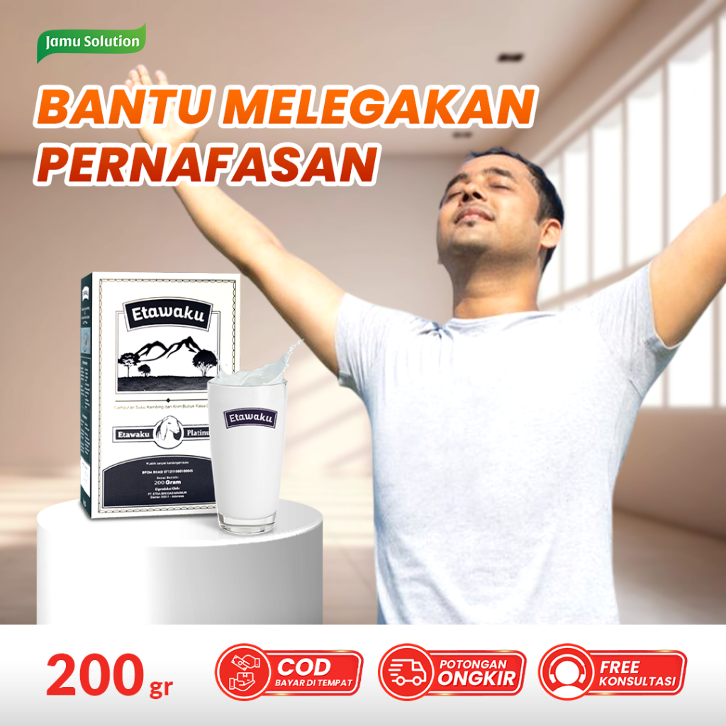 

Susu Pernafasan ETAWAKU Obat Jamu Herbal Alami Bantu Melegakan Pernafasan