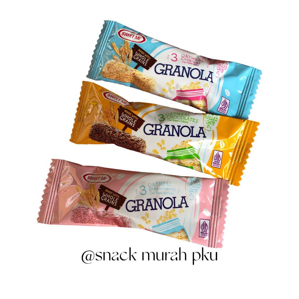 

GRANOLA VARIAN STROBERI / COKLAT / SUSU 60PCS @6GR