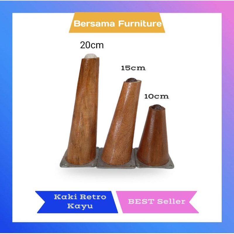 Kaki sofa kayu / kaki meja kayu / kaki retro miring