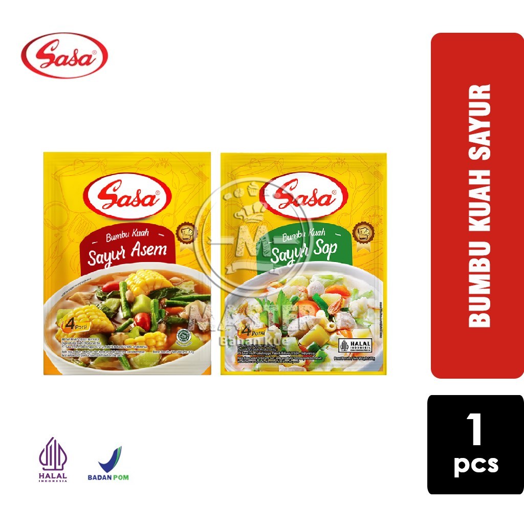 

Sasa Bumbu Kuah Sayur Instant Halal SASA All Varian [1 pcs]