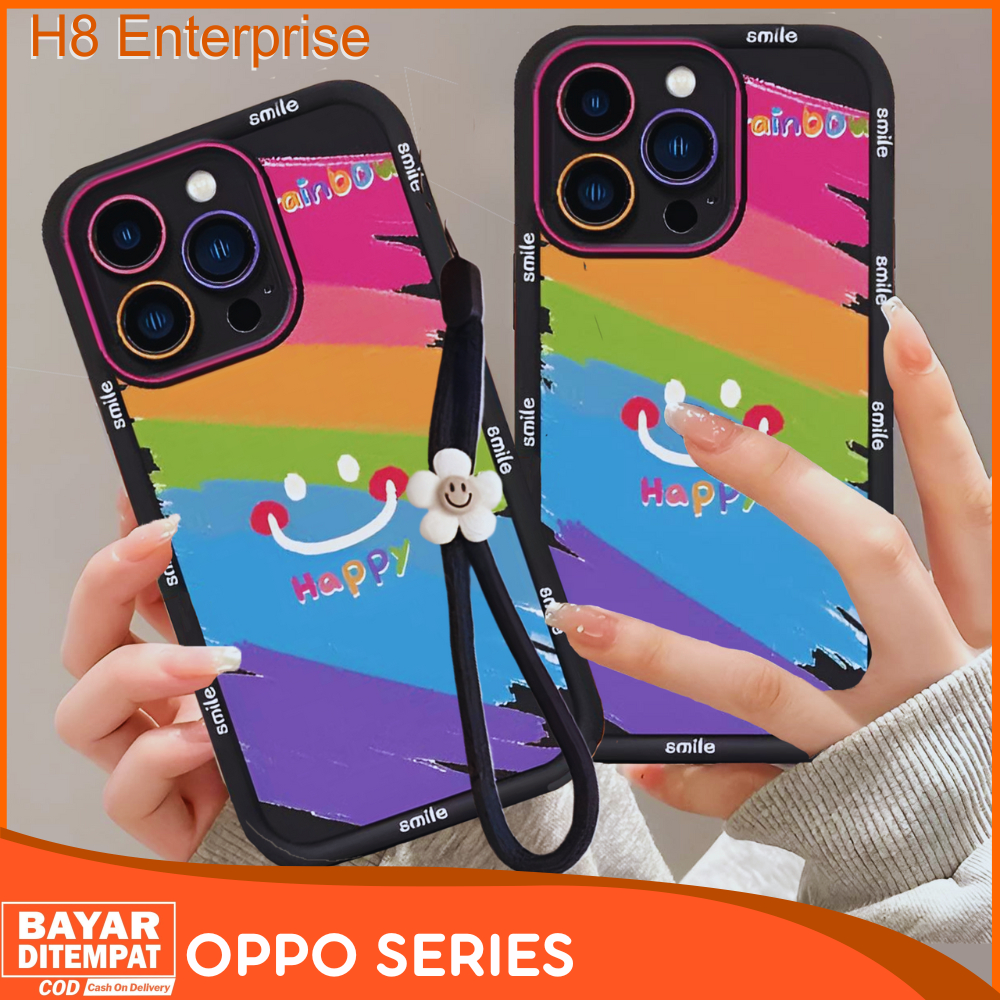 Case Oppo A1k A5S A5 2020 A7 A9 2020 A11K A12 A15 A15S A16 A16S A17 A17K A18 A38 A54S F9 Casing Moti