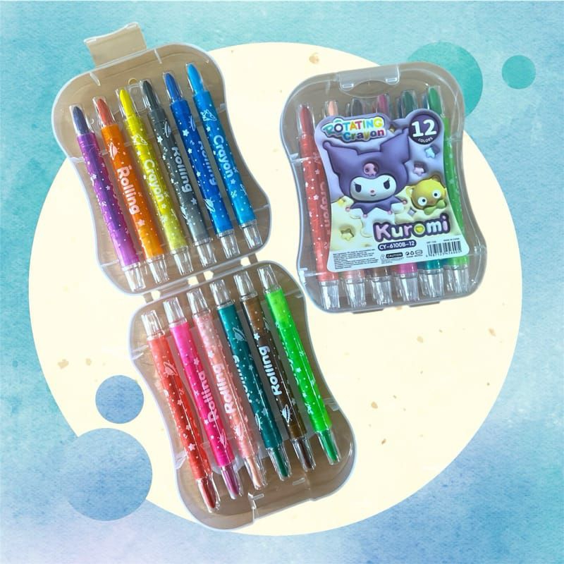

Crayon pen putar isi warna pastel/stick oil pastel motif sanrio