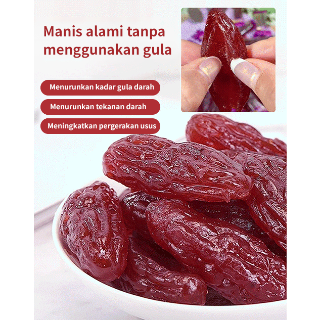 

✨[Makanan rendah gula] 250g Ubi jalar ungu dan kering yang manis, lembut dan seperti lilin/Ubi jalar ungu kering, rendah gula, manis, lembut dan berlilin, dikemas tersendiri, santapan santai kristal, ubi jalar ungu kering/Crystal Purple Potatoes Dried